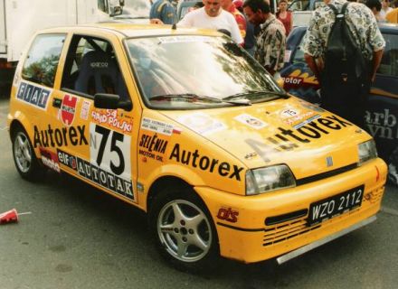 Jacek Sikora i Marek Kaczmarek - Fiat Cinquecento Sporting.